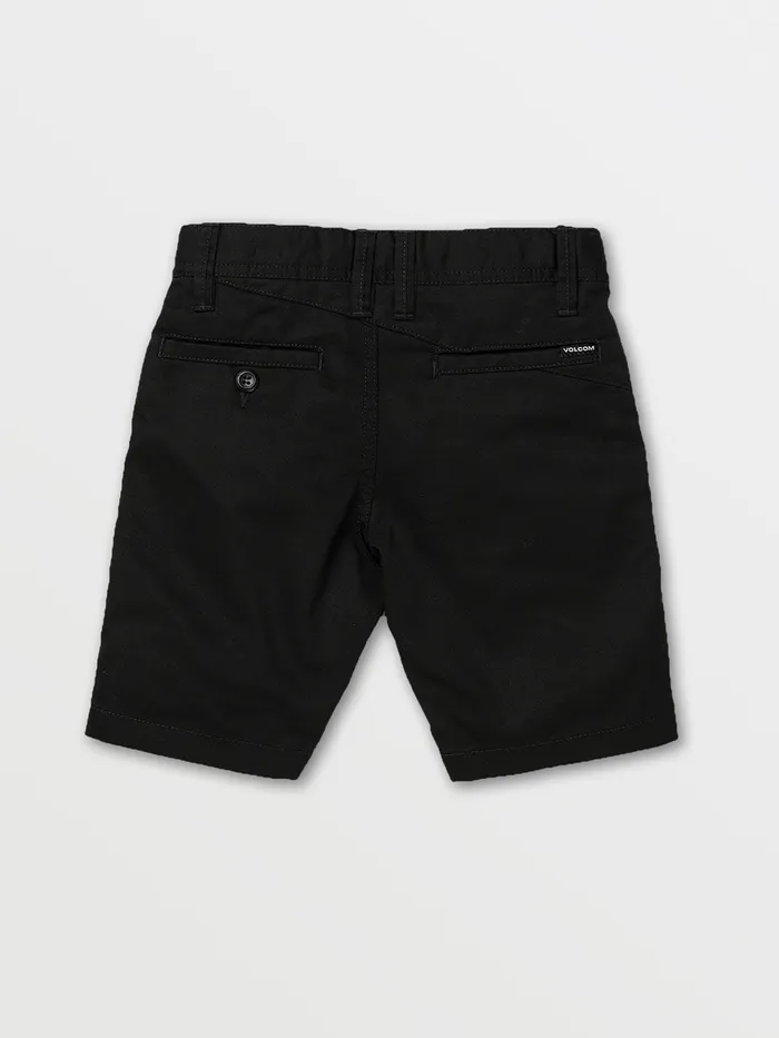 Volcom Shorts Little Boys Frickin Chino Shorts 8211 Black Black 8211 Boys