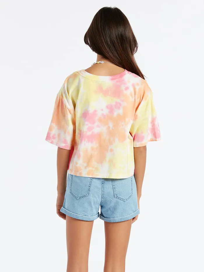 Volcom TShirts and Tanks Girls Galactic Stone Short Sleeve Top 8211 Multi Multi 8211 Girls