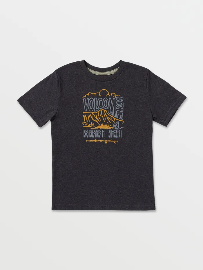 Volcom TShirts and Tanks Little Boys Big Island Short Sleeve Tee 8211 Heather Black Heather Black 8211 Boys Volcom TShirts and Tanks Little Boys Big Island Short Sleeve Tee 8211 Heather Black Heather Black 8211 Boys