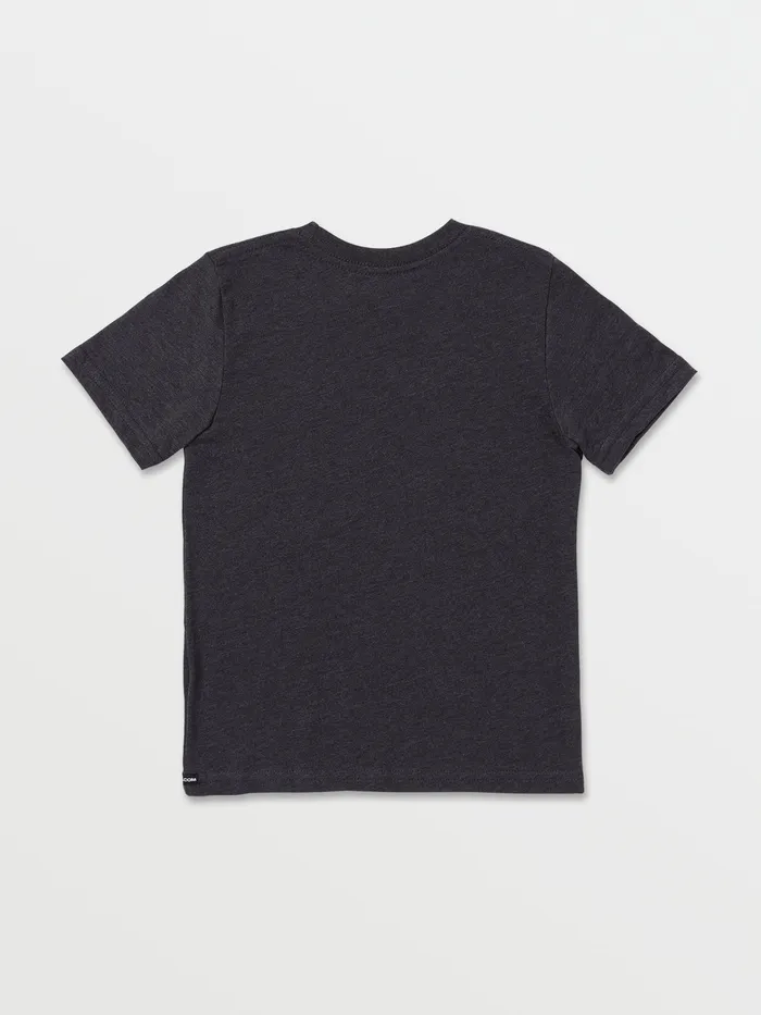 Volcom TShirts and Tanks Little Boys Big Island Short Sleeve Tee 8211 Heather Black Heather Black 8211 Boys