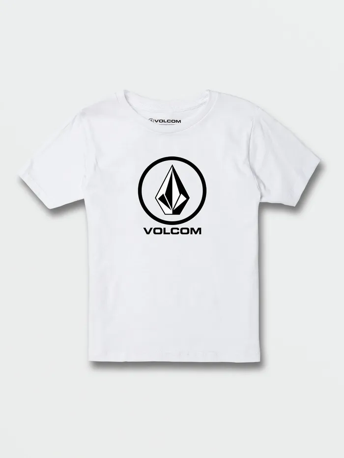Volcom TShirts and Tanks Little Boys Crisp Stone Short Sleeve Tee 8211 White White 8211 Boys Volcom TShirts and Tanks Little Boys Crisp Stone Short Sleeve Tee 8211 White White 8211 Boys