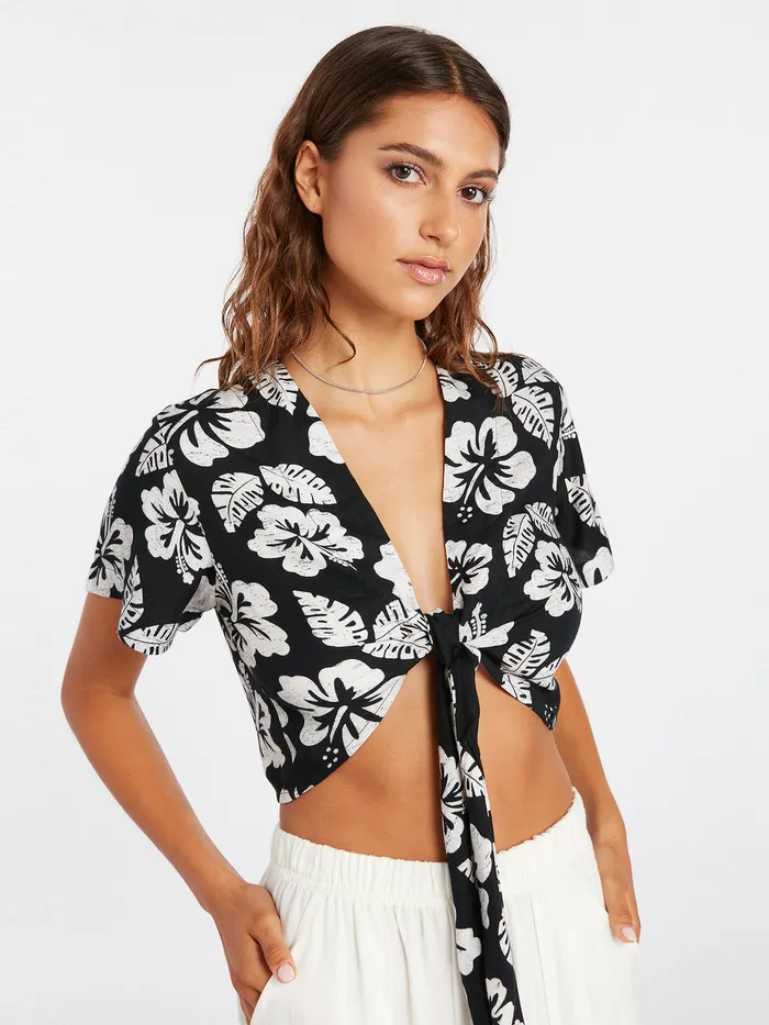 Volcom Tops Coco Ho Skillz Top 8211 Black White Black White 8211 Womens