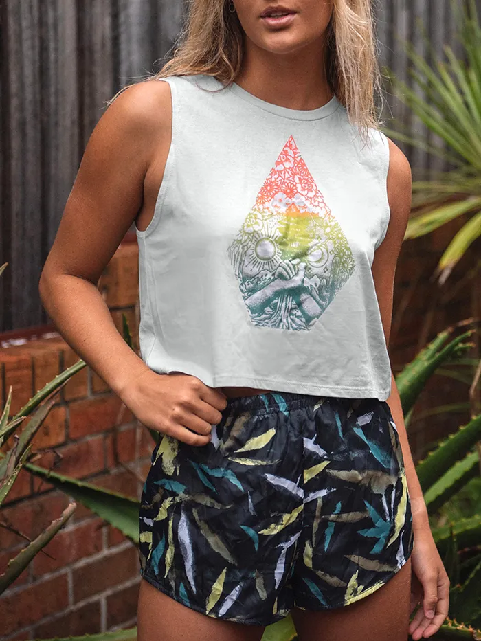Volcom Tops Wild Streak Crop Tank 8211 Daze Grey Daze Grey 8211 Womens