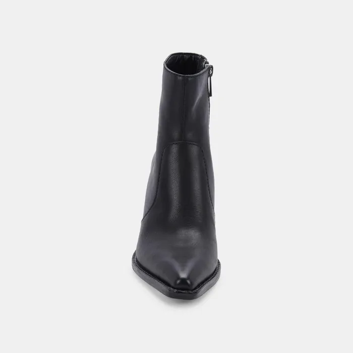 Volli Wide Boots Black Leather Women Dolce Vita Boots and Booties