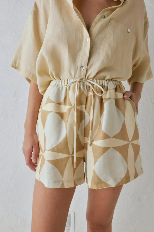 VRG GRL Annika Linen Shorts Scope Women Sets