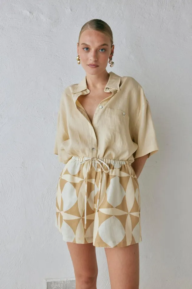 VRG GRL Annika Linen Shorts Scope Women Sets