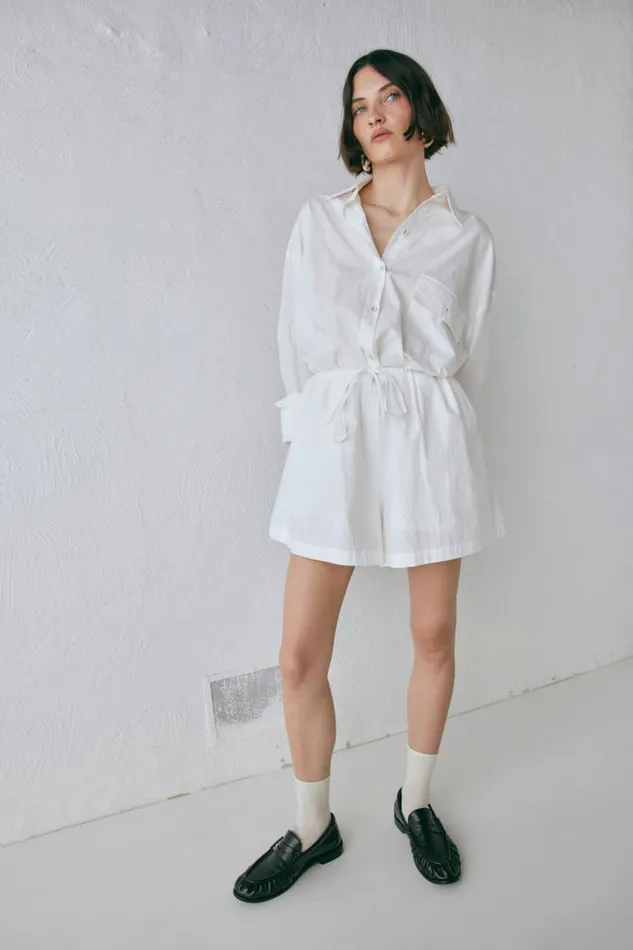 VRG GRL Annika Shorts White Women Shorts