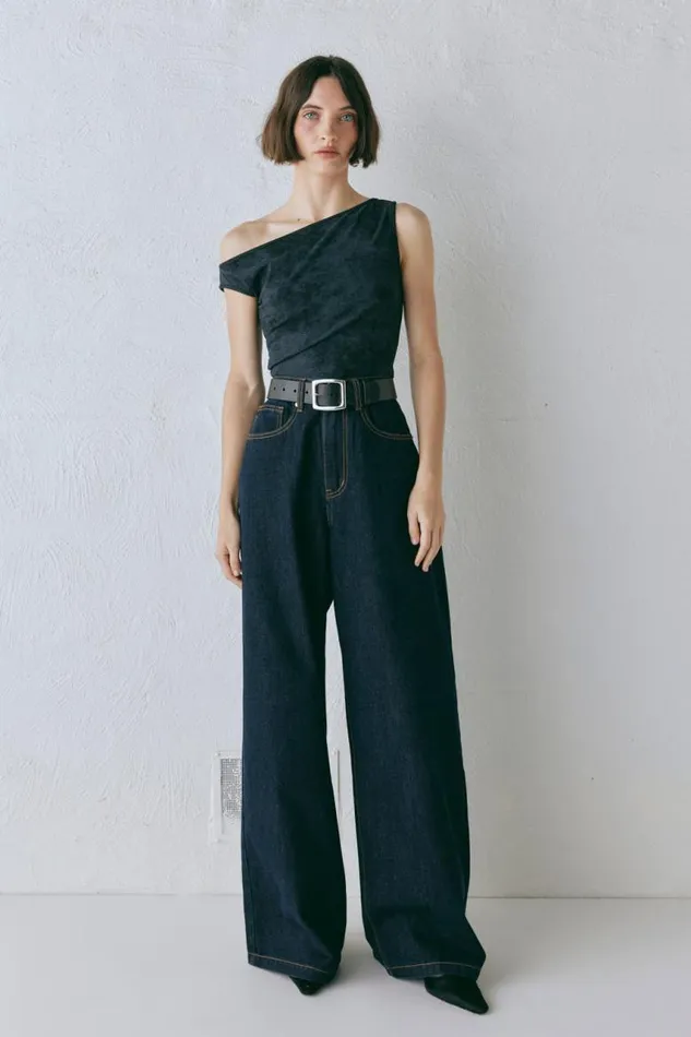 VRG GRL Aston Denim Jeans Indigo Women Pants