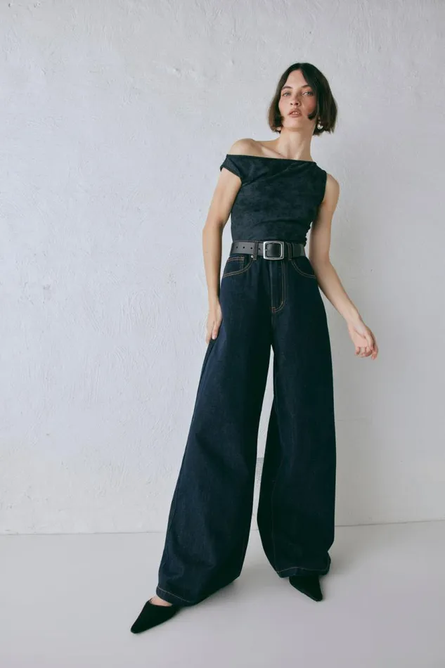 VRG GRL Aston Denim Jeans Indigo Women Pants