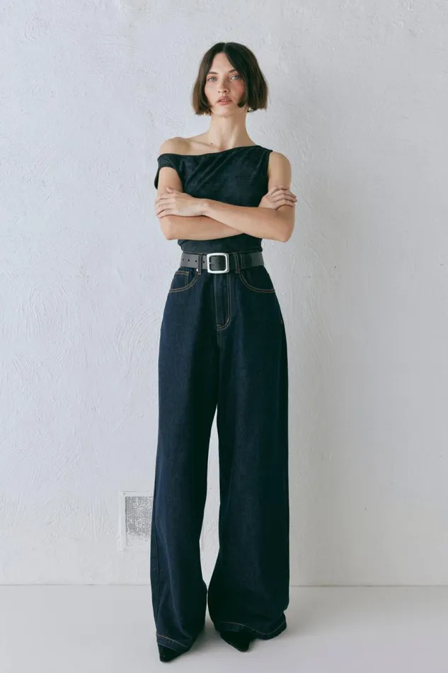 VRG GRL Aston Denim Jeans Indigo Women Pants