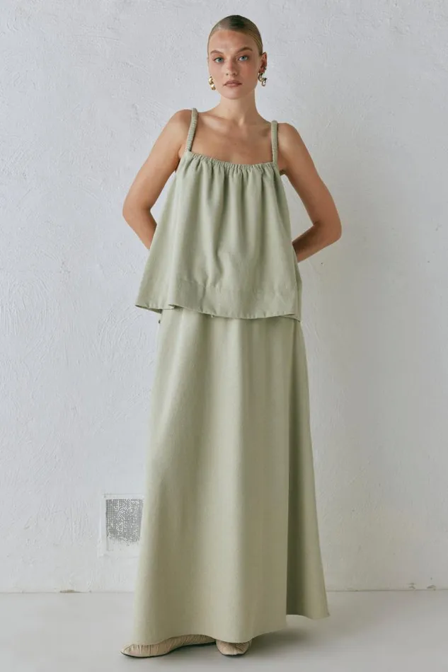 VRG GRL Etta Top Sage Women Sets