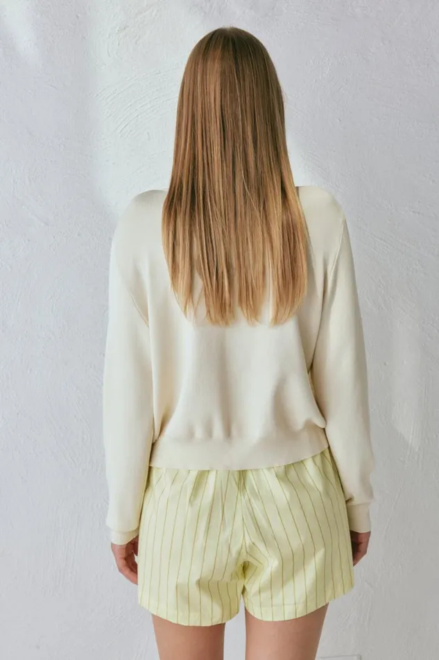 VRG GRL Evie Knit Cardigan Cream Women Cardigans