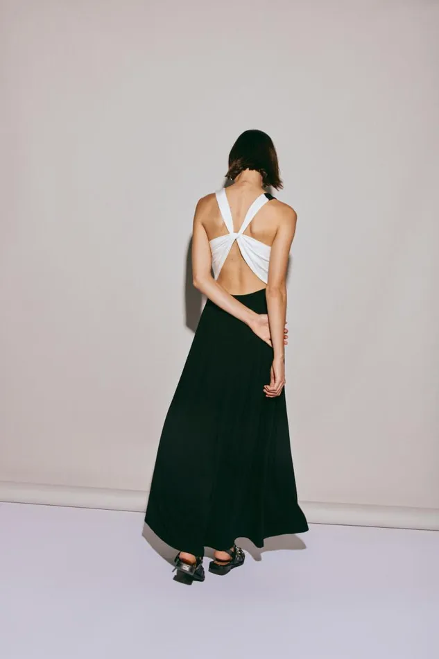 VRG GRL Lena Maxi Dress Black Women MidiMaxi Dresses