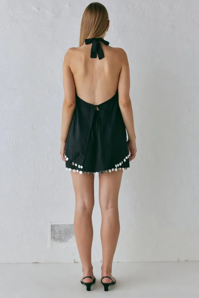 VRG GRL Spritz Top Black Women Sleeveless