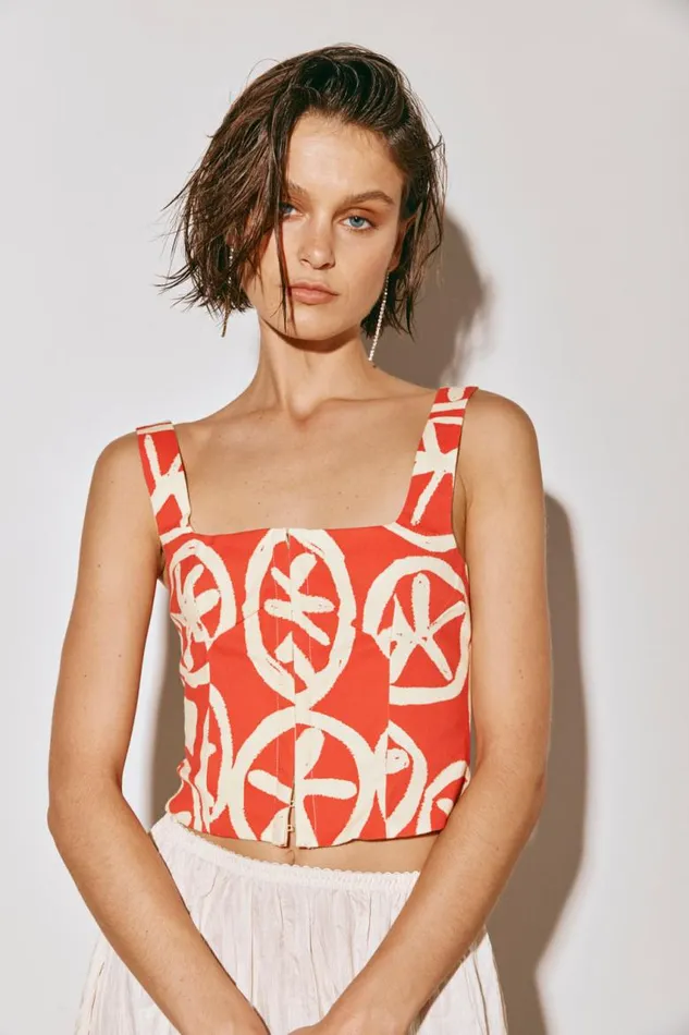 VRG GRL The Way To San Jose Top Print Women Sleeveless
