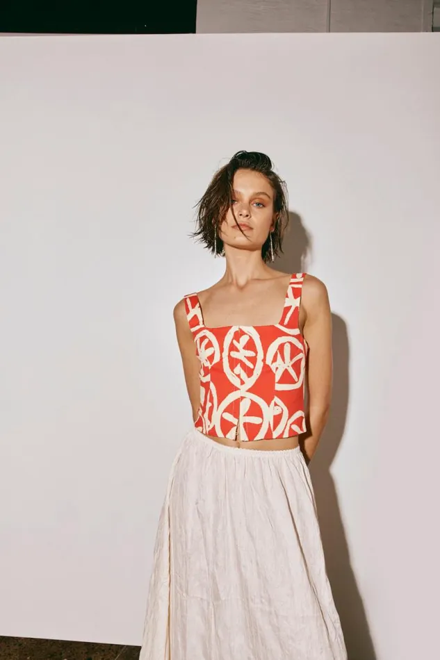 VRG GRL The Way To San Jose Top Print Women Sleeveless