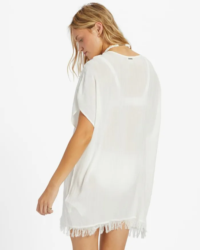 Walk Away Tunic Top Salt Crystal 1 Women Billabong Beach Cover Ups
