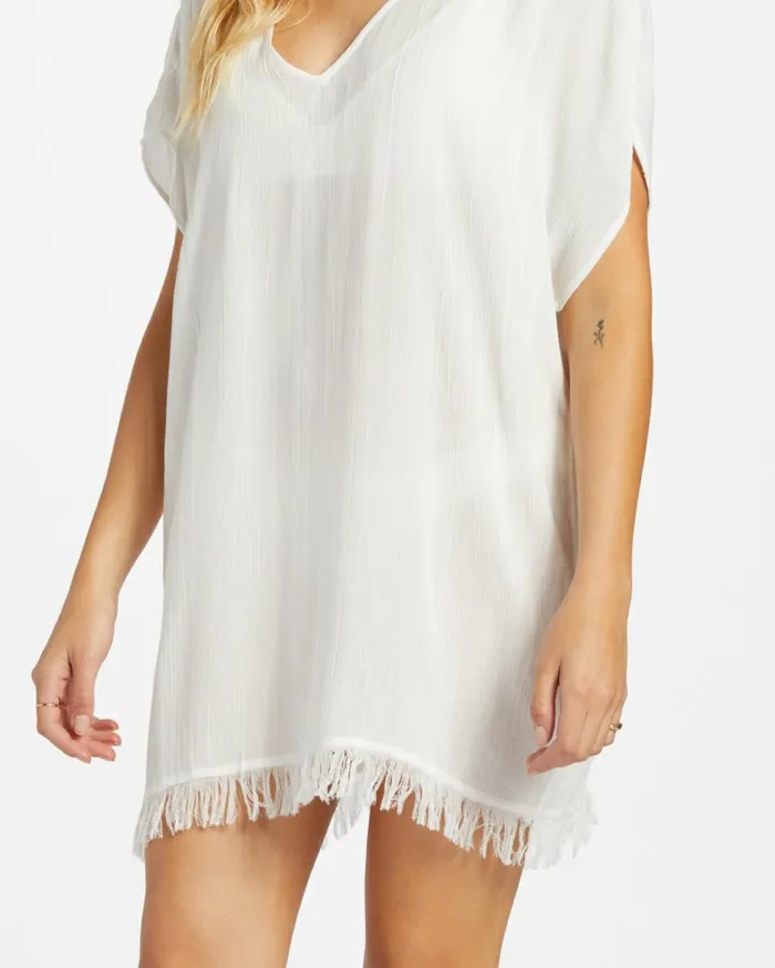 Walk Away Tunic Top Salt Crystal 1 Women Billabong Beach Cover Ups