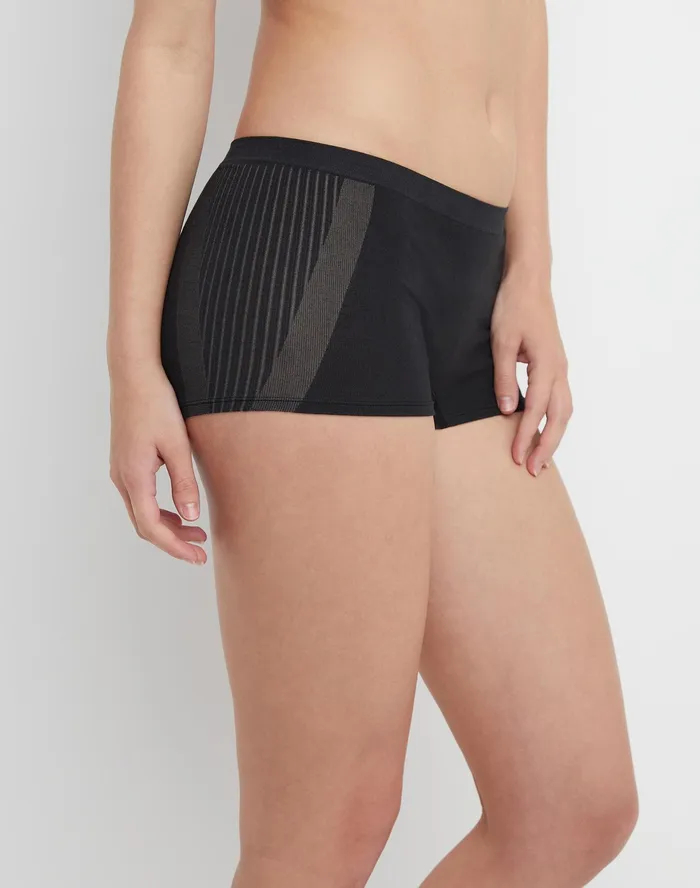 Women039S Boyshort Underwear Script Logo Black Women Champion Underwear