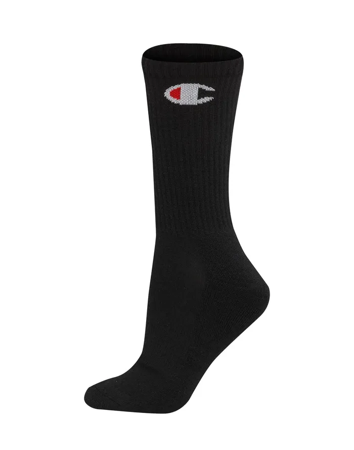 Women039S Crew Socks C Logo 6Pairs Assorted 8 Women Champion Socks