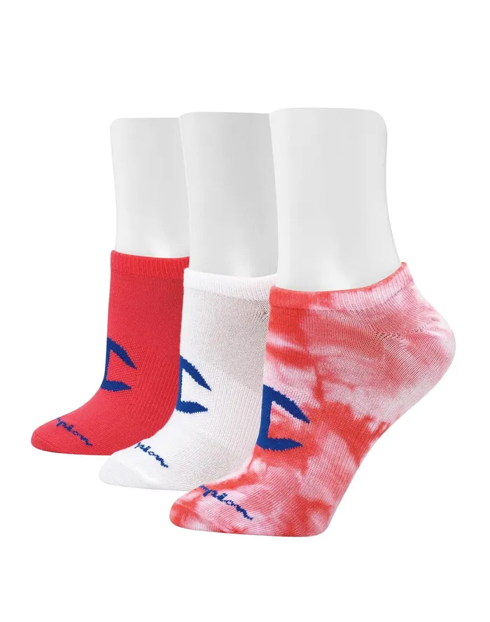 Women039S Tie Dye Super NoShow Assorted Pinky Peach Women Champion Socks