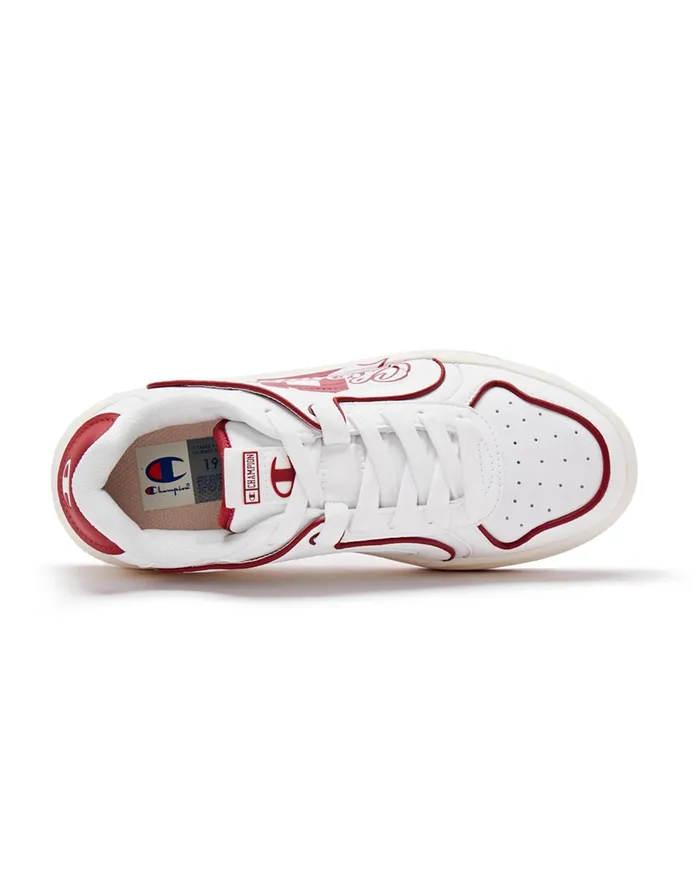Women039S Varsity 1 Shoes Champion Whiteember Red Women Champion Court