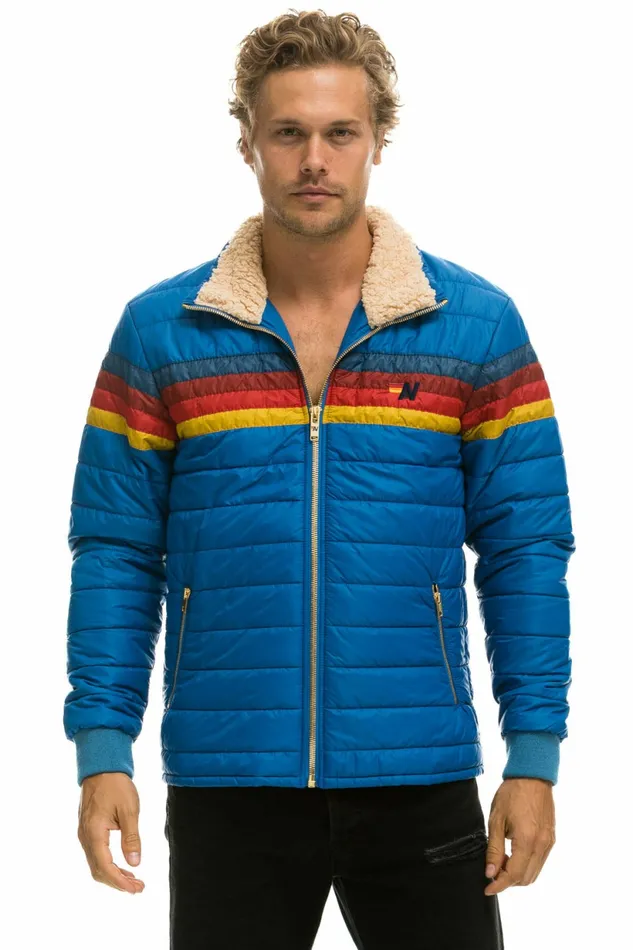 Women 4 STRIPE JACKET 8211 SNORKEL BLUE Aviator Nation Outerwear