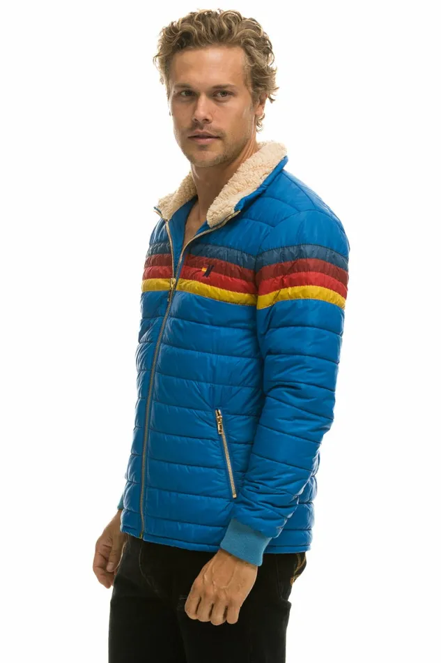 Women 4 STRIPE JACKET 8211 SNORKEL BLUE Aviator Nation Outerwear Women 4 STRIPE JACKET 8211 SNORKEL BLUE Aviator Nation Outerwear
