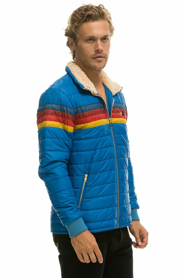 Women 4 STRIPE JACKET 8211 SNORKEL BLUE Aviator Nation Outerwear Women 4 STRIPE JACKET 8211 SNORKEL BLUE Aviator Nation Outerwear