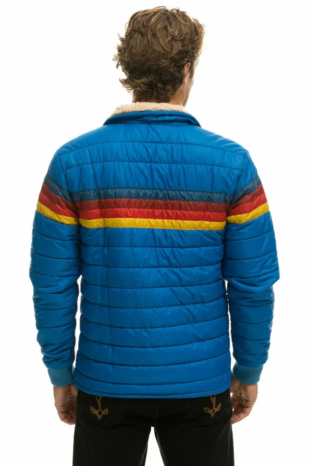 Women 4 STRIPE JACKET 8211 SNORKEL BLUE Aviator Nation Outerwear Women 4 STRIPE JACKET 8211 SNORKEL BLUE Aviator Nation Outerwear