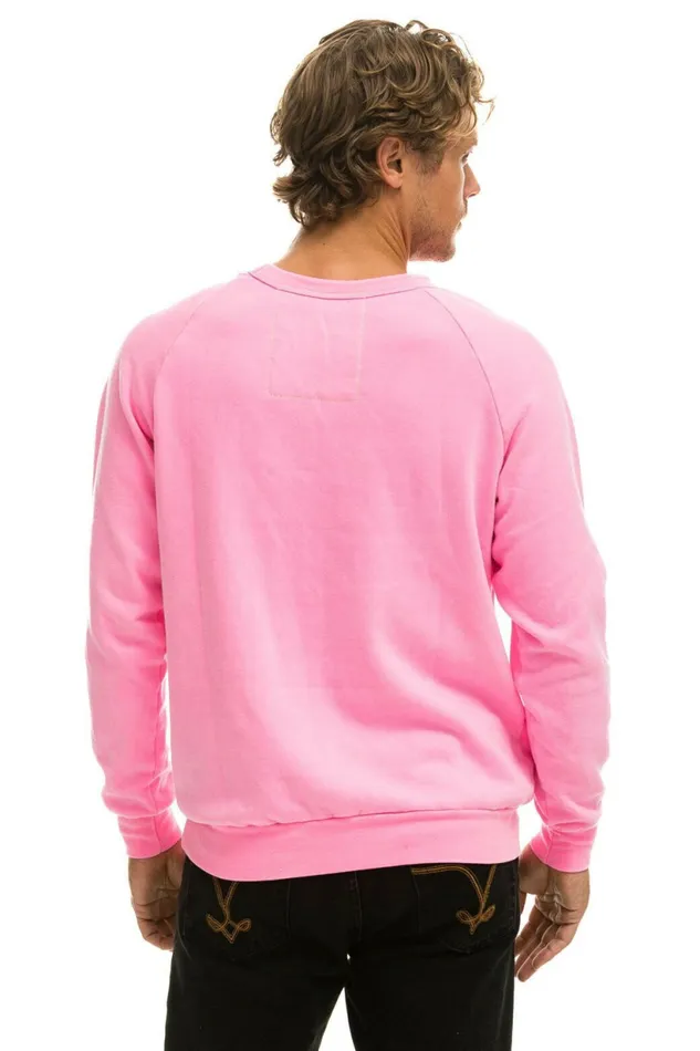 Women 5 STRIPE CREW SWEATSHIRT 8211 NEON PINK YELLOW NEON PINK Aviator Nation UnisexCrewSweatshirt Women 5 STRIPE CREW SWEATSHIRT 8211 NEON PINK YELLOW NEON PINK Aviator Nation UnisexCrewSweatshirt