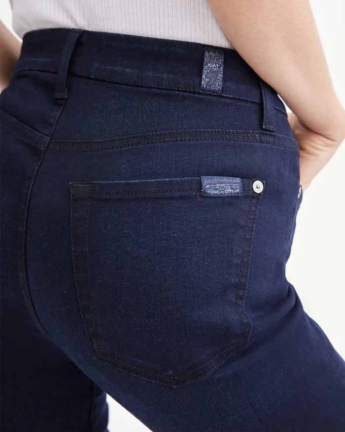 Women 7 For All Mankind Ankle Bair High Waist Ankle Skinny In Blue Black River Thames