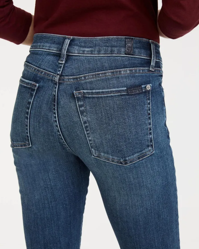 Women 7 For All Mankind Ankle Slim Illusion Traceable Ankle Skinny With Cut Hem In Kent