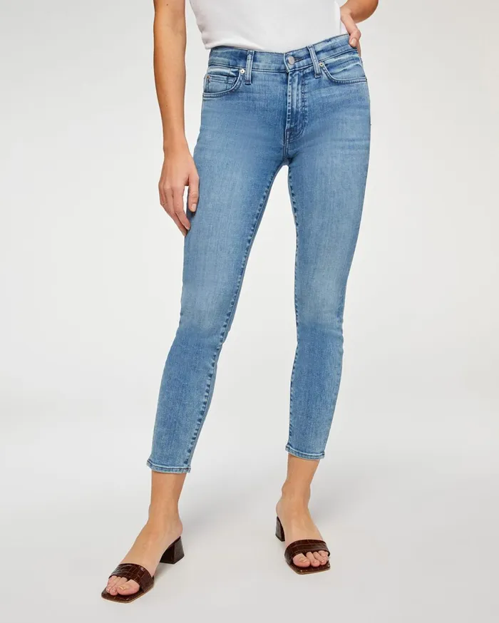 Women 7 For All Mankind Ankle The Ankle Skinny In Santana Blue