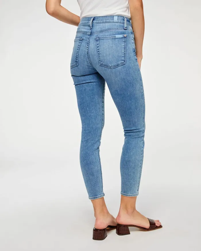 Women 7 For All Mankind Ankle The Ankle Skinny In Santana Blue