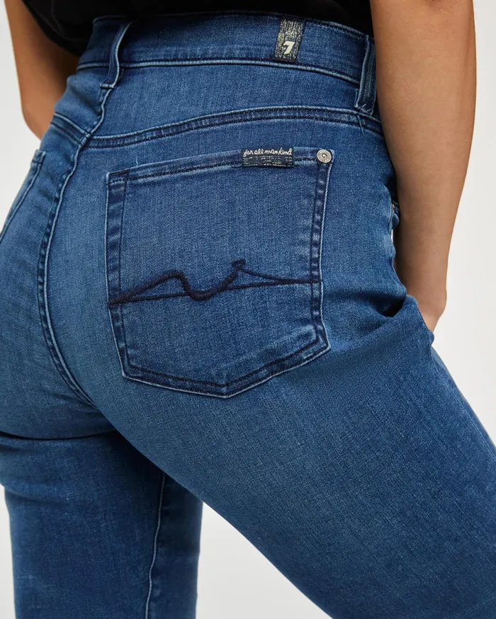Women 7 For All Mankind Cropped Bair Josefina In Peace Blue