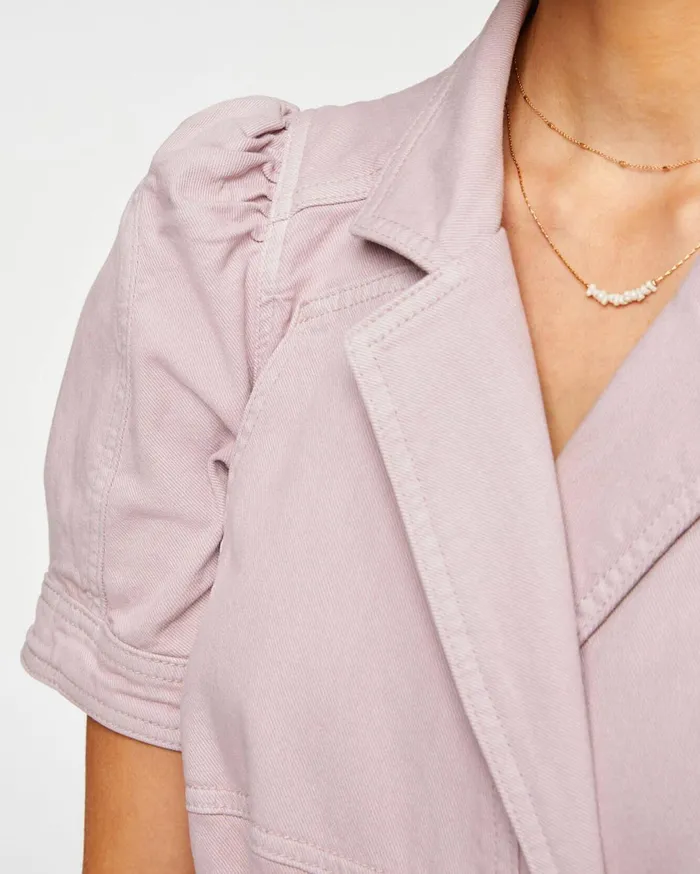 Women 7 For All Mankind Dresses 038 Jumpsuits Seamed Romper In Soft Lavender