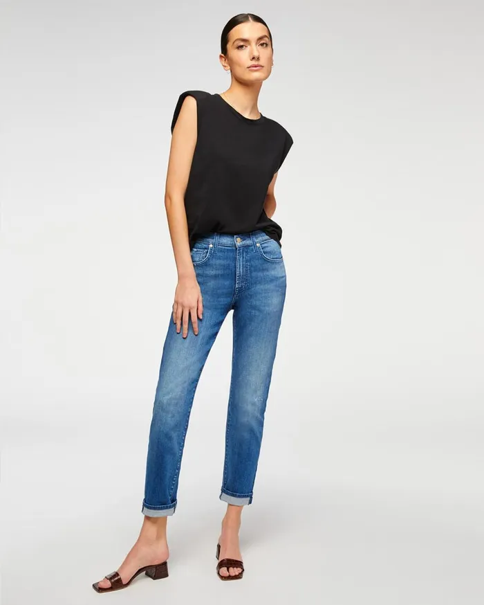 Women 7 For All Mankind Full Length Peggi In Aphrodite Blue
