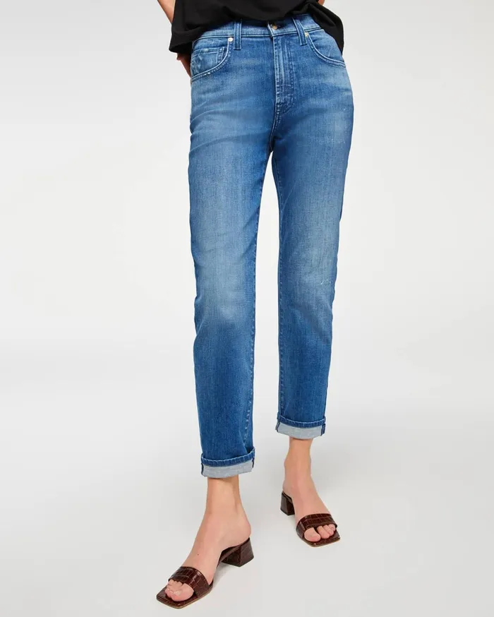 Women 7 For All Mankind Full Length Peggi In Aphrodite Blue