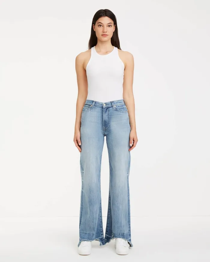 Women 7 For All Mankind High Waist The Jo With Long Side Seam In Love Child