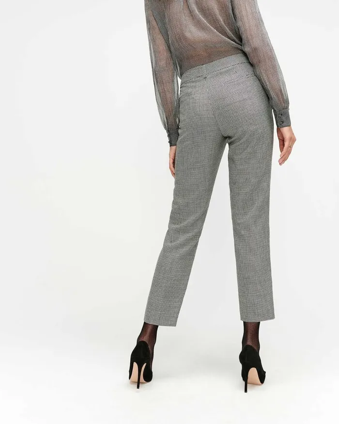 Women 7 For All Mankind Pants Cigarette Trouser In Houndstooth