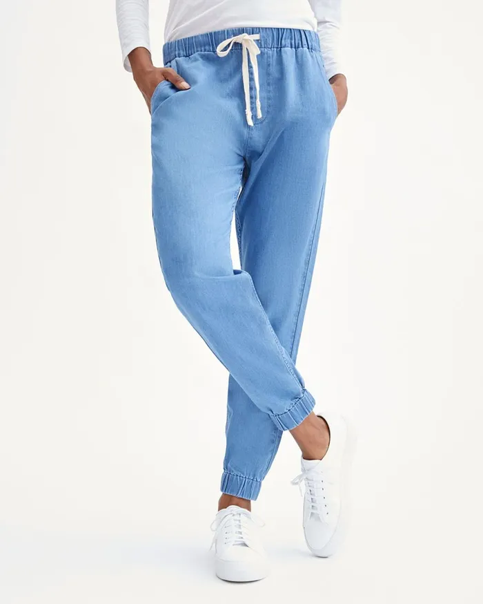 Women 7 For All Mankind Pants Drawstring Jogger In Maui