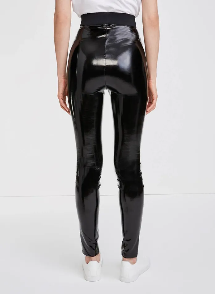 Women 7 For All Mankind Pants Liquid Legging In Jet Black