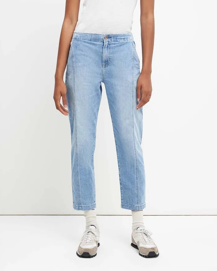 Women 7 For All Mankind Pants Slim Jogger In Bright Blue Jay