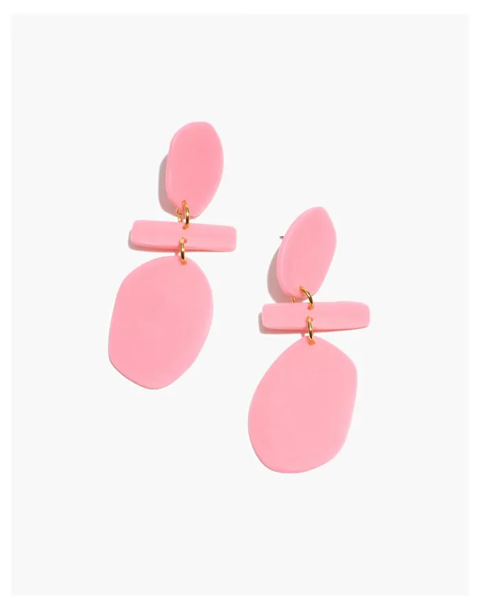 Women Abcrete and Co Maddy Statement Earrings Pink Madewell Earrings