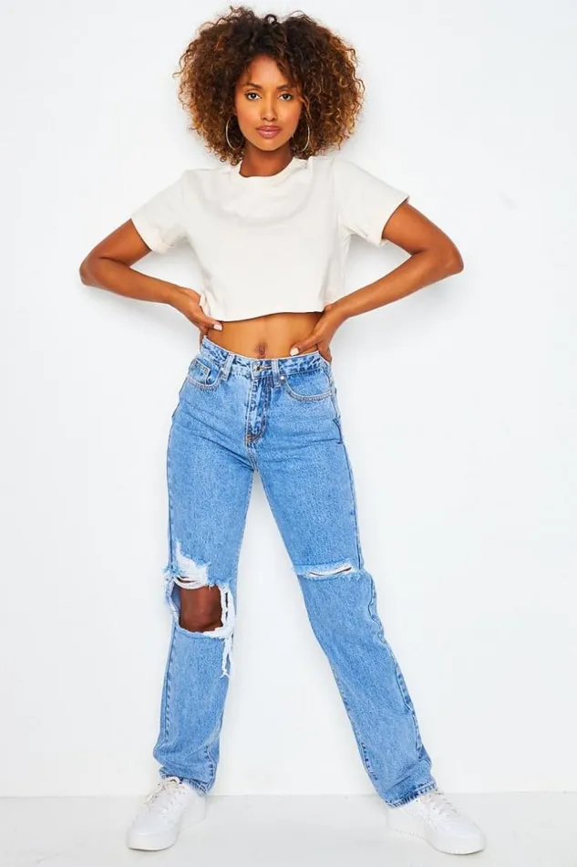 Women Adicolor Essentials Crop Top In Beige Adidas Beige Brentiny Paris TShirts