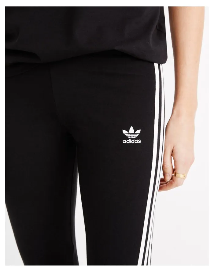 Women Adidas Three Stripe Leggings Black Madewell Activewear Women Adidas Three Stripe Leggings Black Madewell Activewear