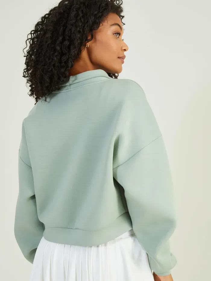 Women Altar039d State Activewear Cloud Nine Quarter Zip Pullover Iceberggreen