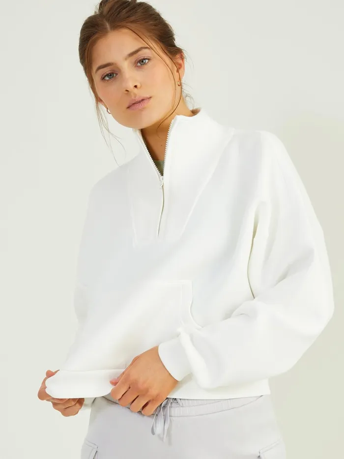 Women Altar039d State Activewear Cloud Nine Quarter Zip Pullover Tofu
