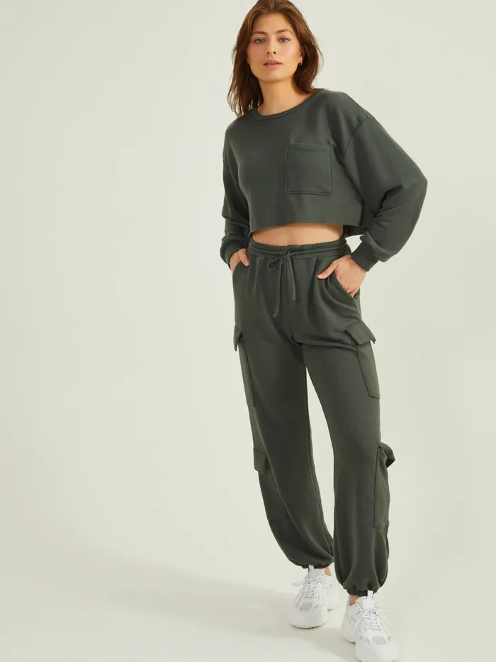Women Altar039d State Activewear Settle In Cargo Joggers Olive